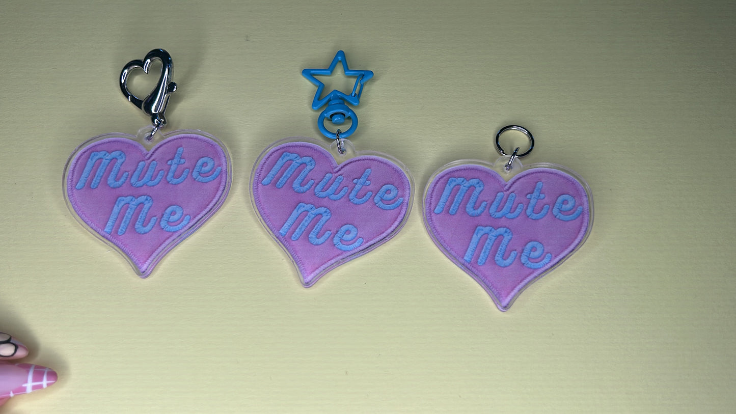 Mute Me Keychain